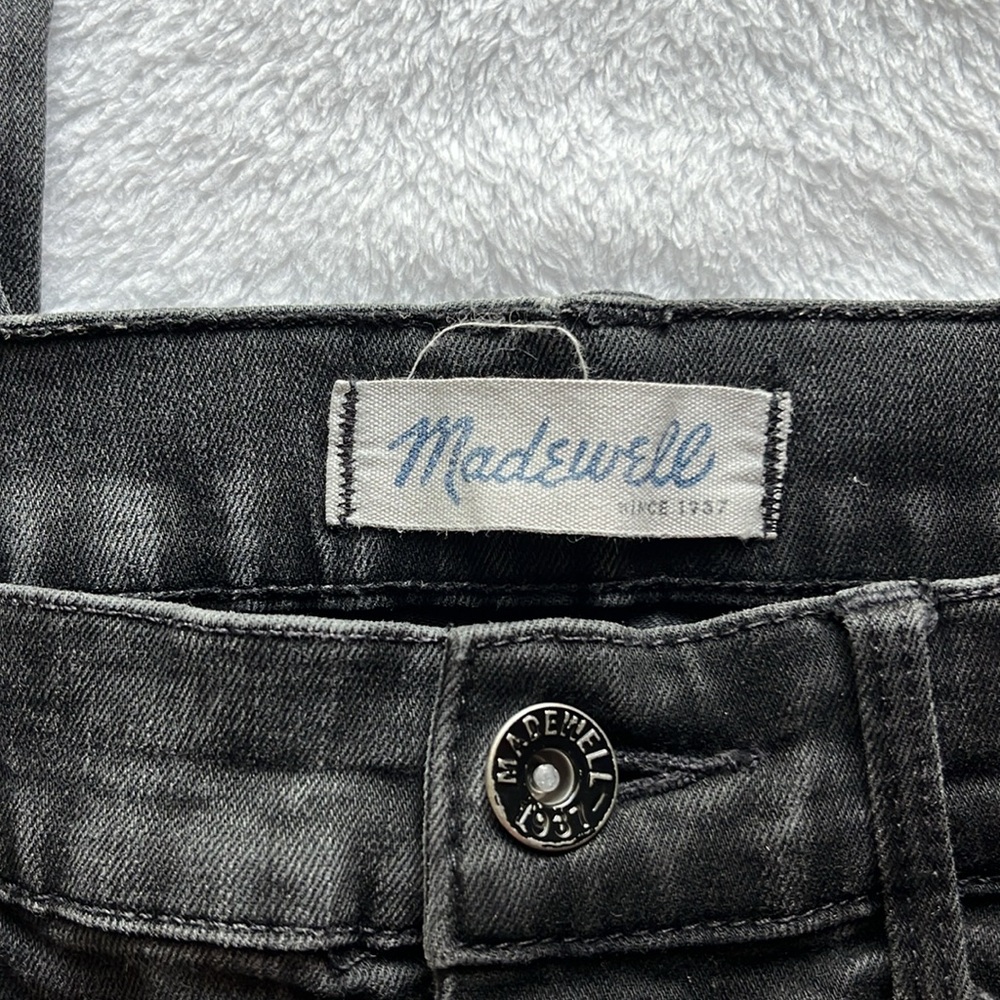 Madewell Women's Charcoal Straight Leg Jeans - Picture 2 of 8